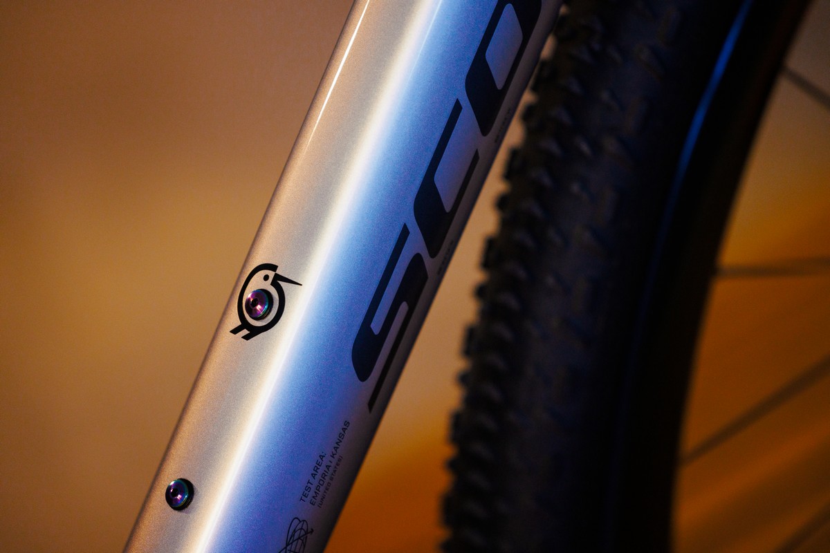 Detajl okvirja Scott RC Gravel 32” Bike Prototype za UNBOUND Gravel